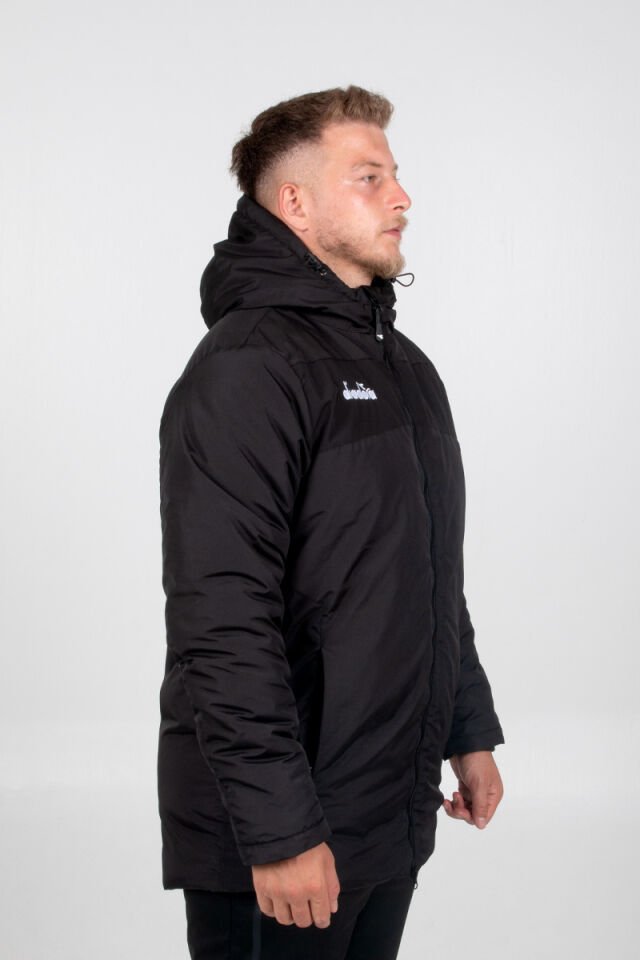 Diadora Alto Anorak Uzun Mont Siyah