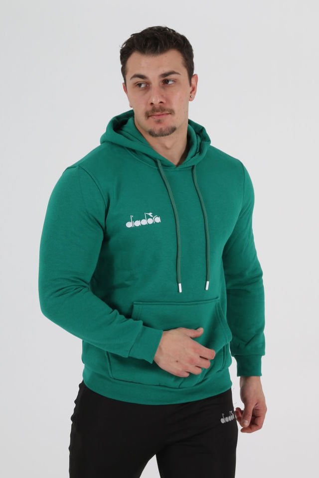 Bergamo Kapüşonlu Hoodie Yeşil