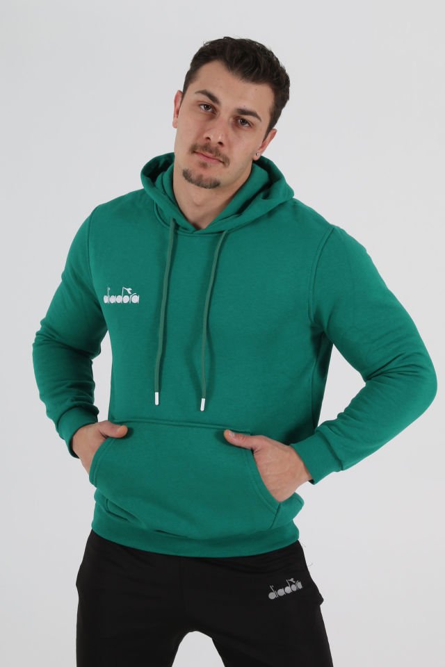 Bergamo Kapüşonlu Hoodie Yeşil