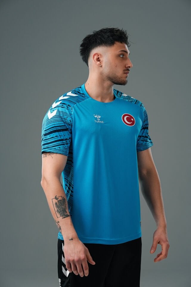 Milli Takım Line Antrenman Tişört Turkuaz