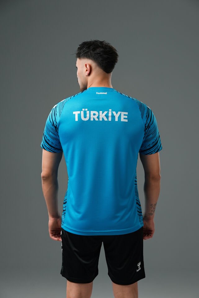 Milli Takım Line Antrenman Tişört Turkuaz