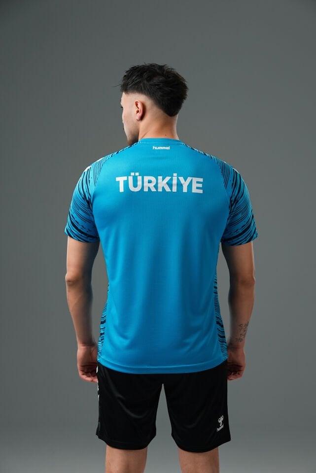 Milli Takım Line Antrenman Tişört Turkuaz
