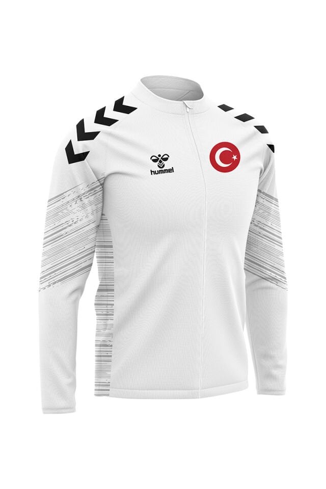 Milli Takım Line Kamp Eşofman Üstü Beyaz