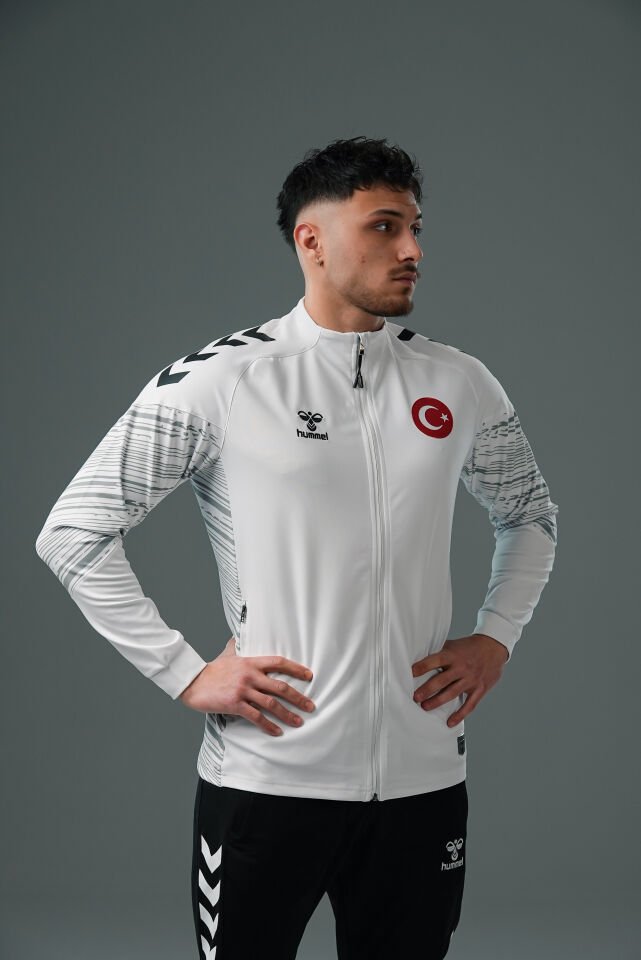 Milli Takım Line Kamp Eşofman Üstü Beyaz