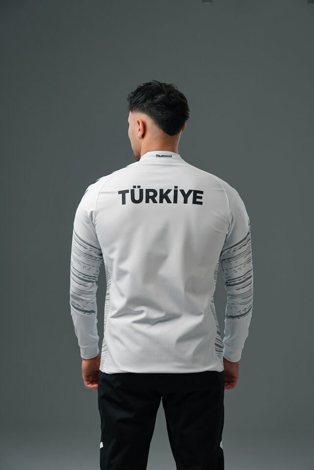 Milli Takım Line Kamp Eşofman Üstü Beyaz