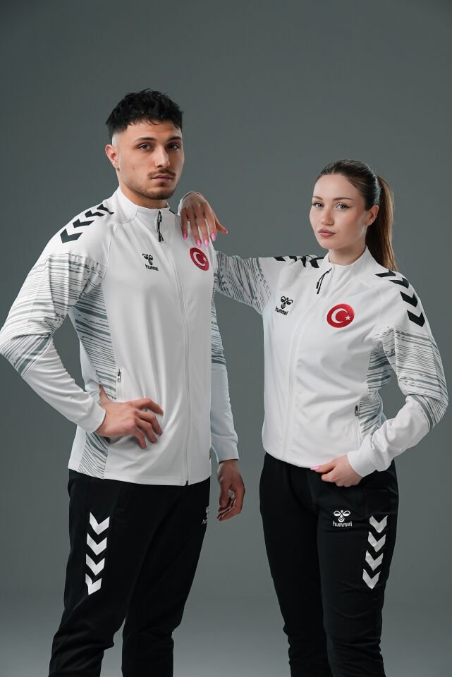 Milli Takım Line Kamp Eşofman Üstü Beyaz