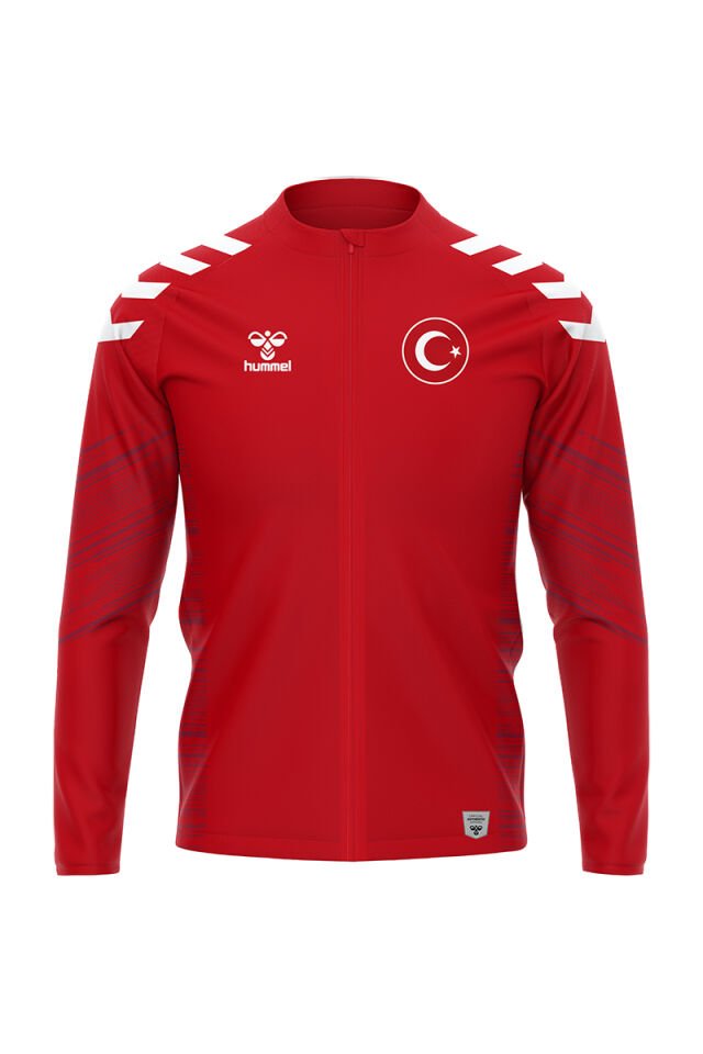 Milli Takım Line Kamp Eşofman Üstü Kırmızı