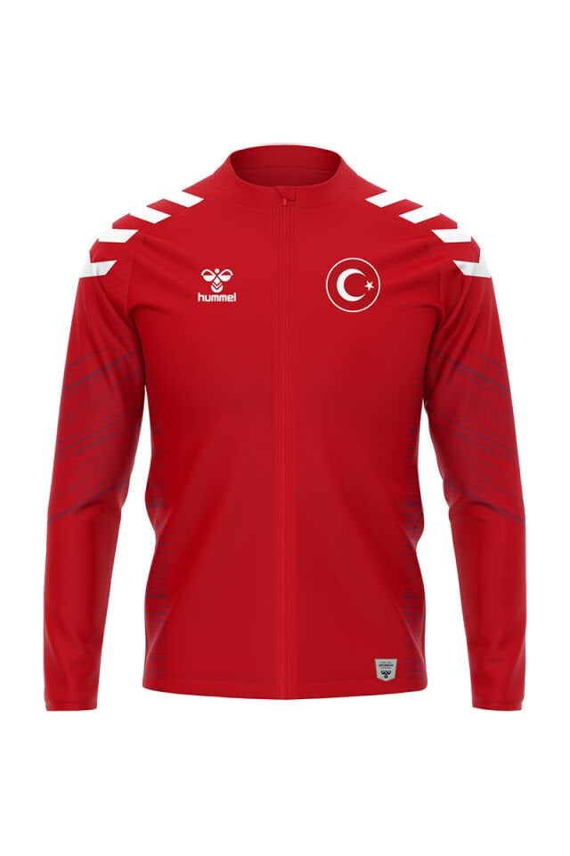 Milli Takım Line Kamp Eşofman Üstü Kırmızı