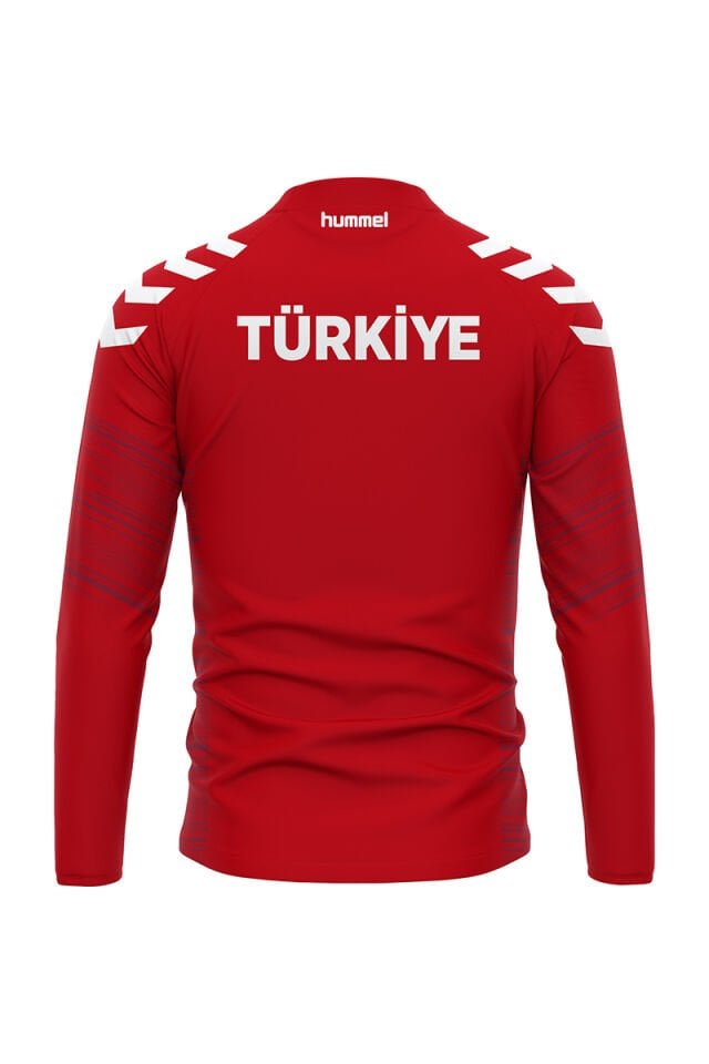 Milli Takım Line Kamp Eşofman Üstü Kırmızı