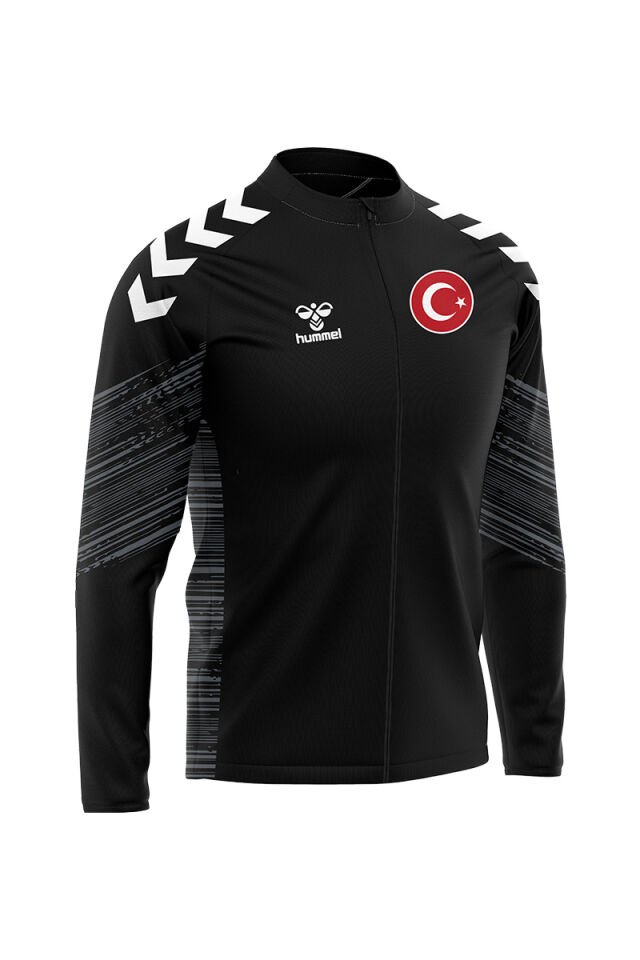 Milli Takım Line Kamp Eşofman Üstü Siyah