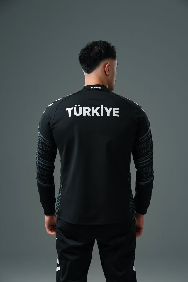 Milli Takım Line Kamp Eşofman Üstü Siyah
