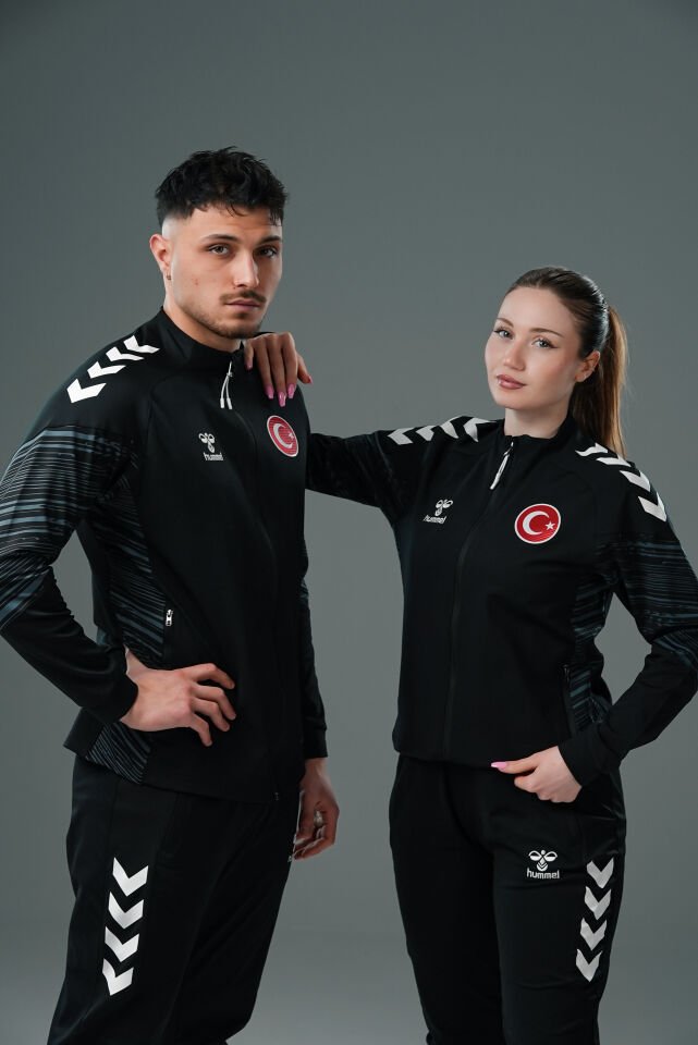 Milli Takım Line Kamp Eşofman Üstü Siyah