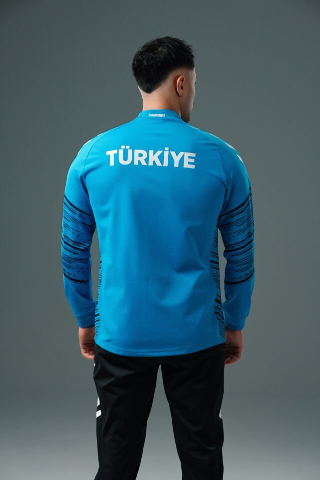 Milli Takım Line Kamp Eşofman Üstü Turkuaz