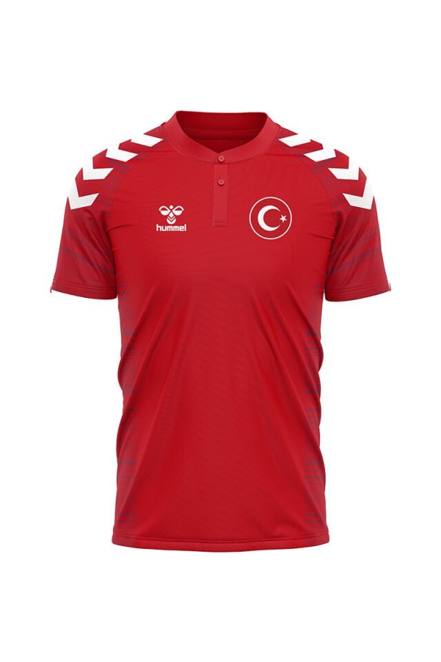 Milli Takım Line Kamp Tişört Kırmızı