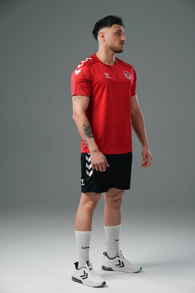 Milli Takım Line Kamp Tişört Kırmızı