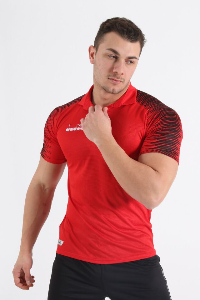 Ritim Kamp Polo Tişört Kırmızı