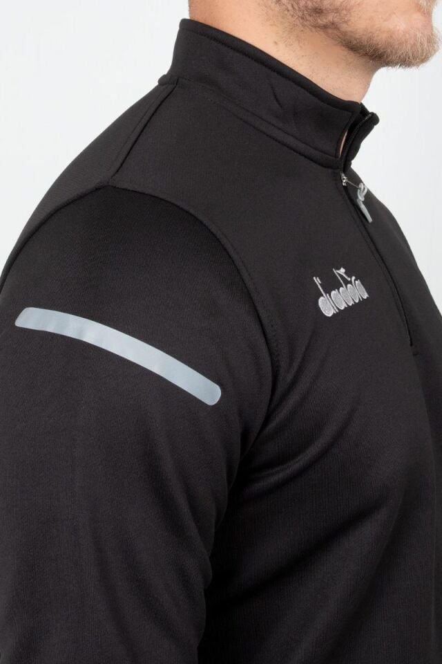 Diadora Alto Antrenman Eşofmanı Tek Üst Siyah-2