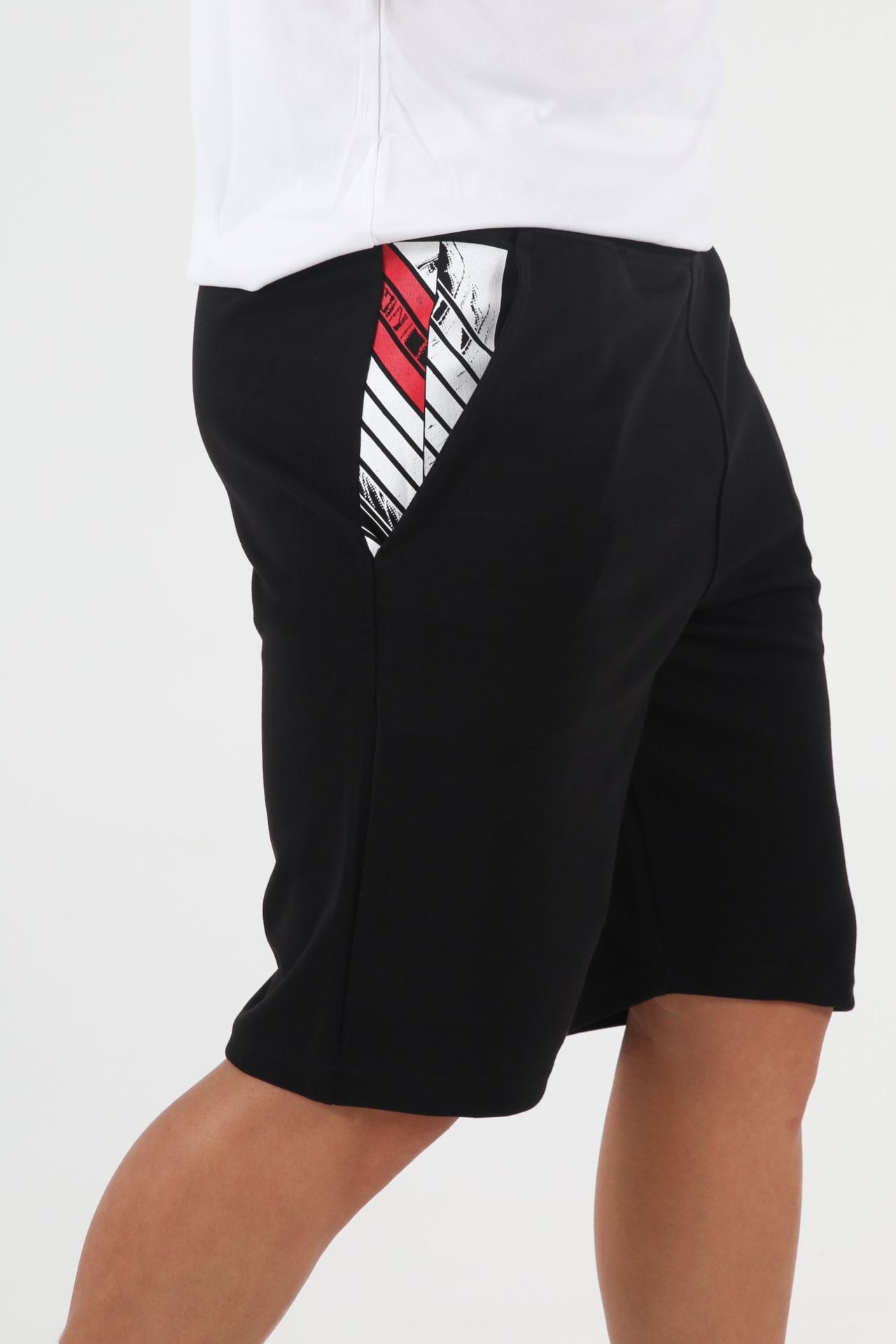 Forli Double Face Kamp Şortu Siyah