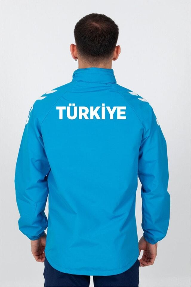 Hummel Line Milli Takım Yağmurluk Turkuaz