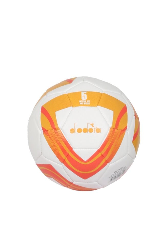 New  Futbol Topu Beyaz Turuncu No 5