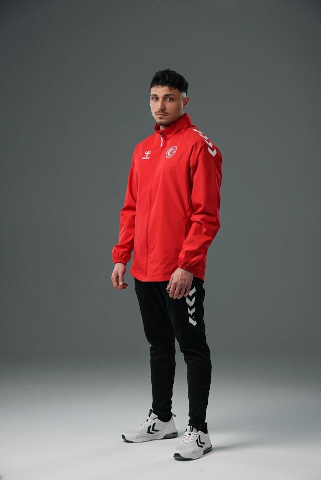 Hummel Line Milli Takım Yağmurluk Kırmızı