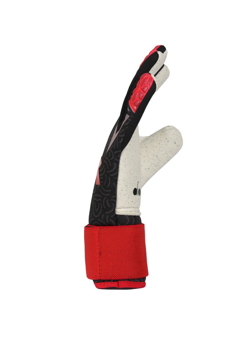 Diadora Supergrip Finger 2 Kaleci Eldiveni(DG-301) Siyah-Kırmızı
