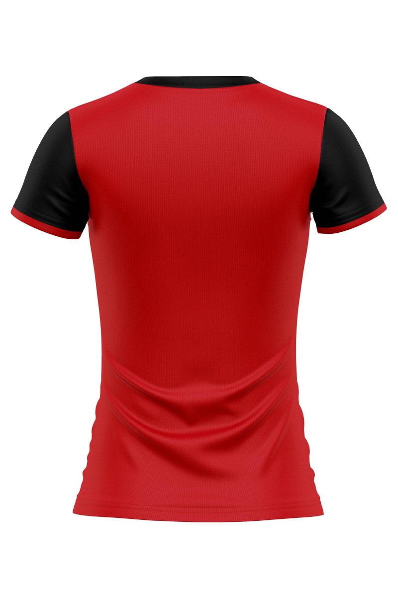 Diadora Aris Kadın T-Shirt Siyah Kırmızı