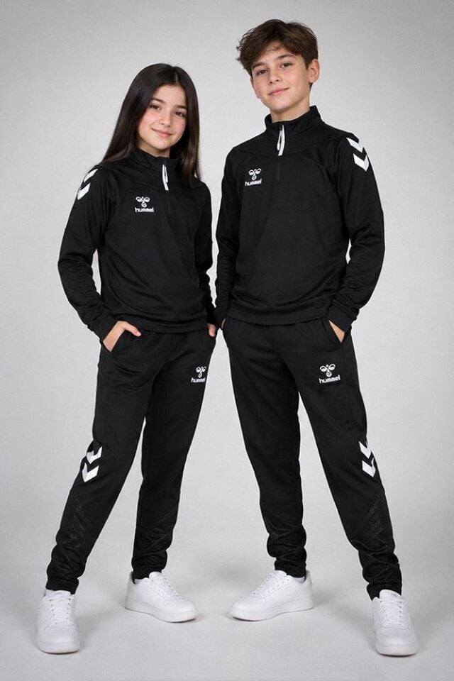 Hummel Oregon Çocuk Antrenman Eşofman Üstü Siyah