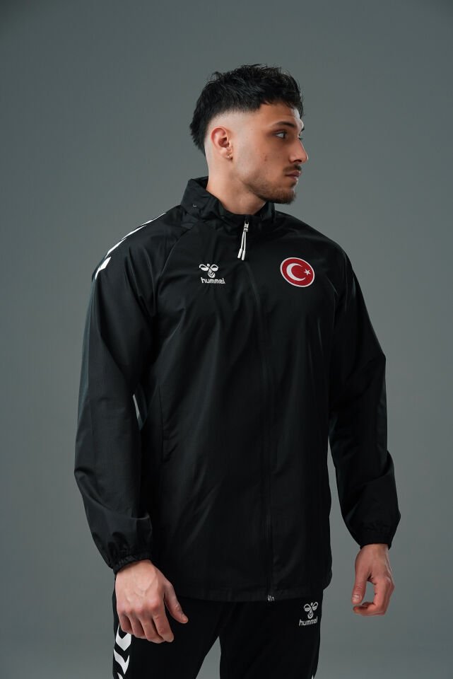 Hummel Line Milli Takım Yağmurluk Siyah