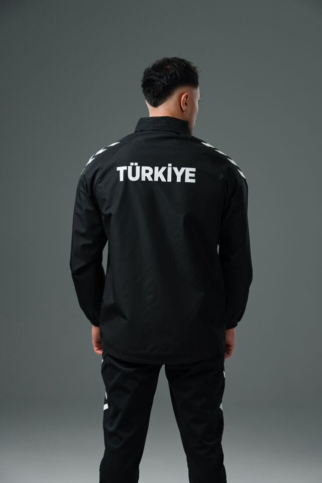 Hummel Line Milli Takım Yağmurluk Siyah