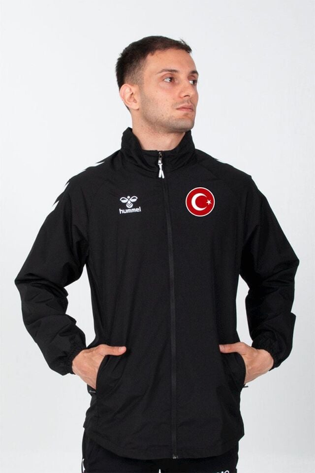 Hummel Line Milli Takım Yağmurluk Siyah