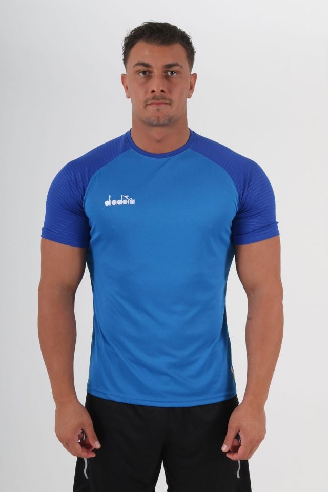 Premium Antrenman Tişört Saks Mavi