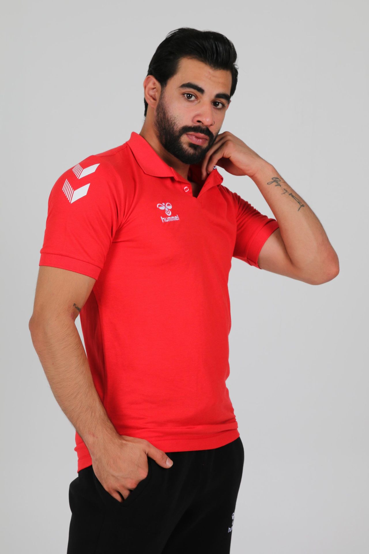 Armin Pamuklu Polo Yaka Tişört Kırmızı