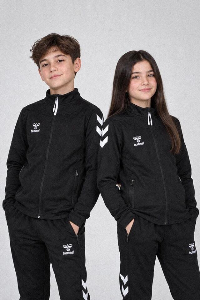 Hummel Oregon Çocuk Kamp Eşofman Üstü Siyah