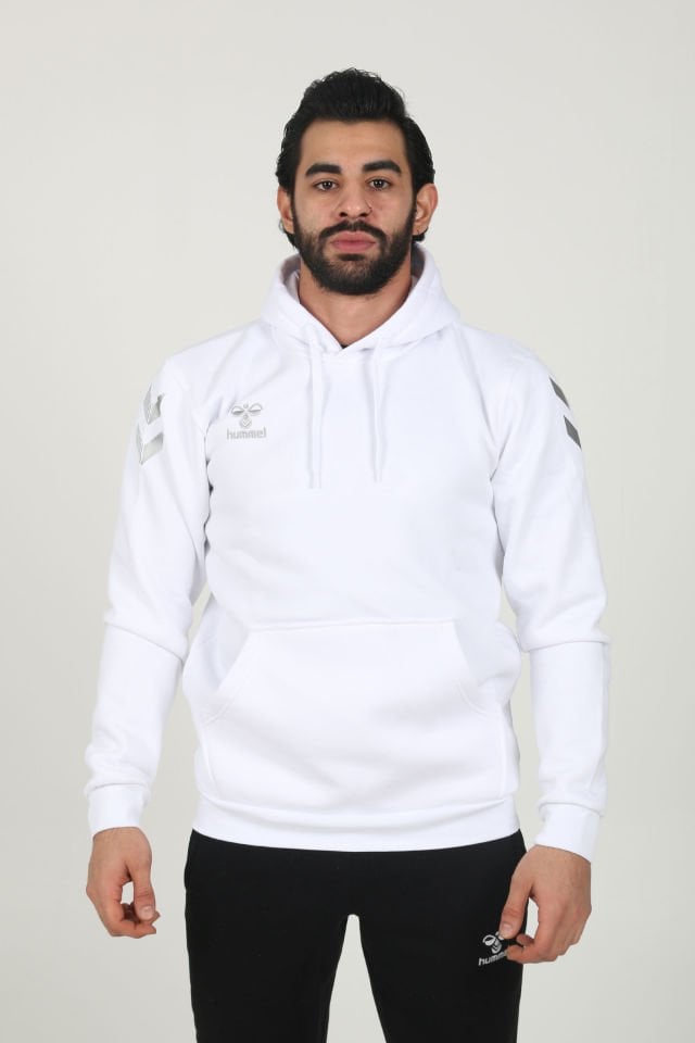 Armin Pamuklu Hoodie Beyaz