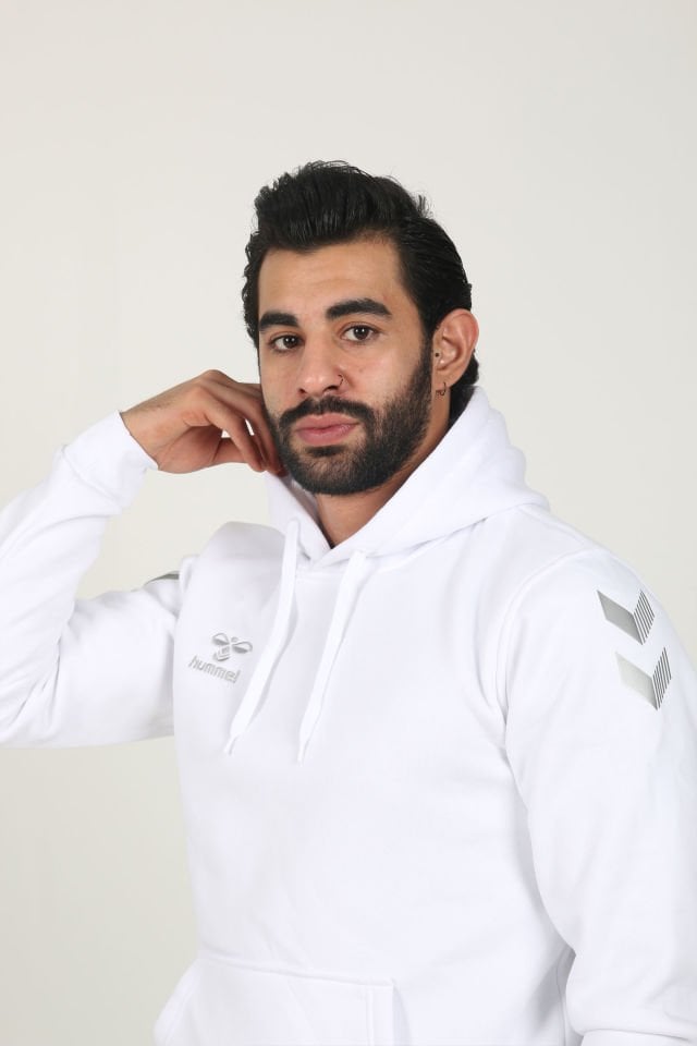 Armin Pamuklu Hoodie Beyaz
