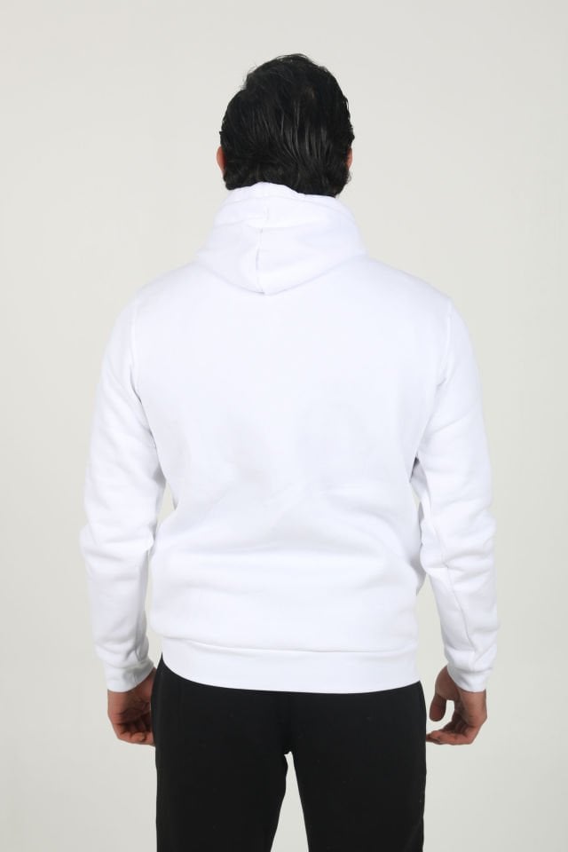 Armin Pamuklu Hoodie Beyaz