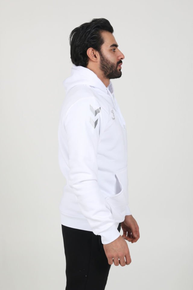 Armin Pamuklu Hoodie Beyaz