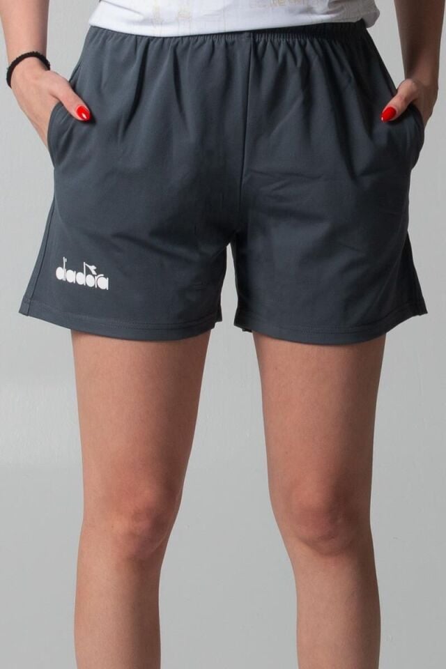 Diadora Bayan  Şort  Salon /Antrasit-(220 GR Srd.dlgç)