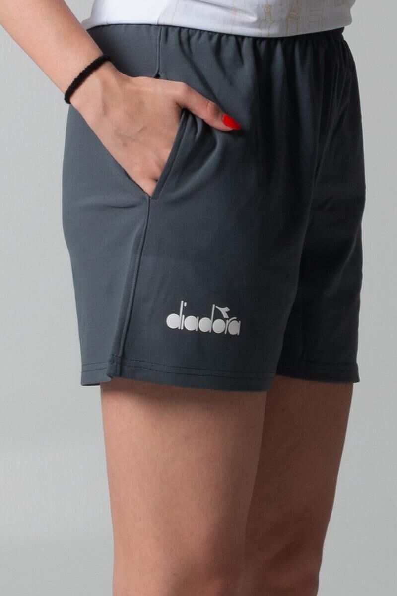 Diadora Bayan  Şort  Salon /Antrasit-(220 GR Srd.dlgç)