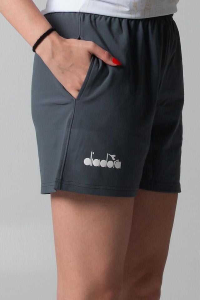 Diadora Bayan  Şort  Salon /Antrasit-(220 GR Srd.dlgç)