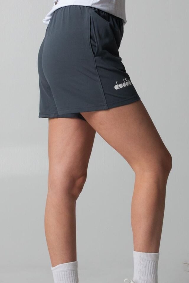 Diadora Bayan  Şort  Salon /Antrasit-(220 GR Srd.dlgç)