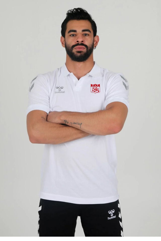Armin Pamuklu Polo Yaka Tişört Beyaz Sivasspor