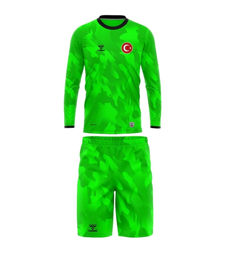 Elegance Milli Takım Kaleci Forma Takımı Neon Yeşil