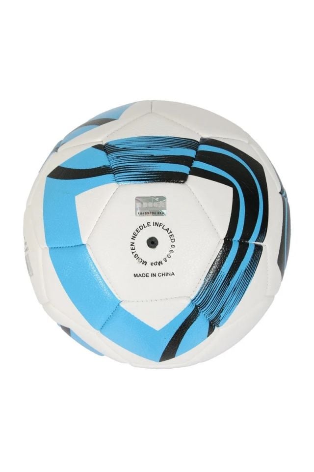 New Futbol Topu Beyaz Siyah Mavi No 4