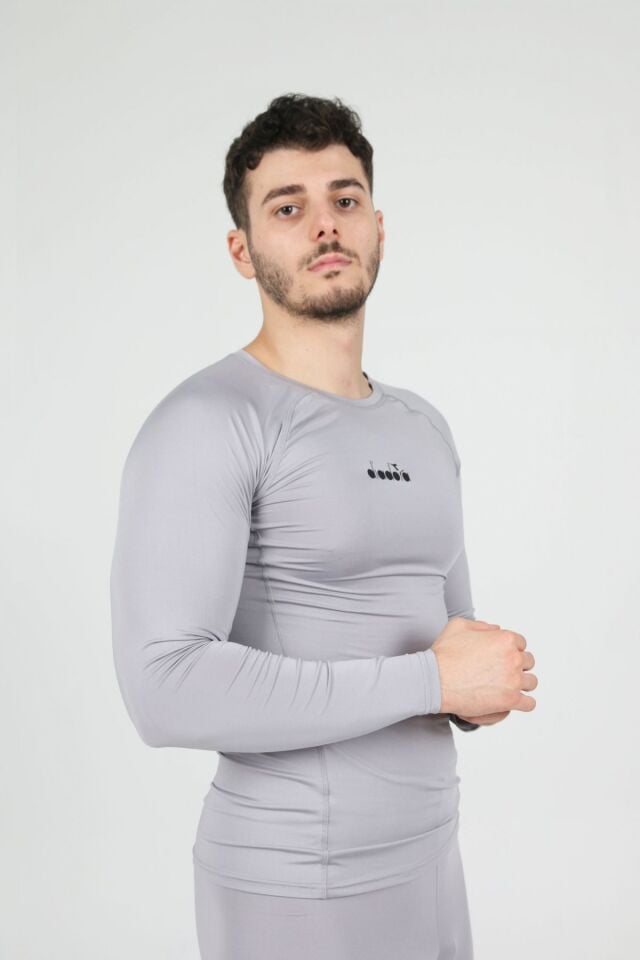 Diadora Pro Uzun Kollu İçlik Gri