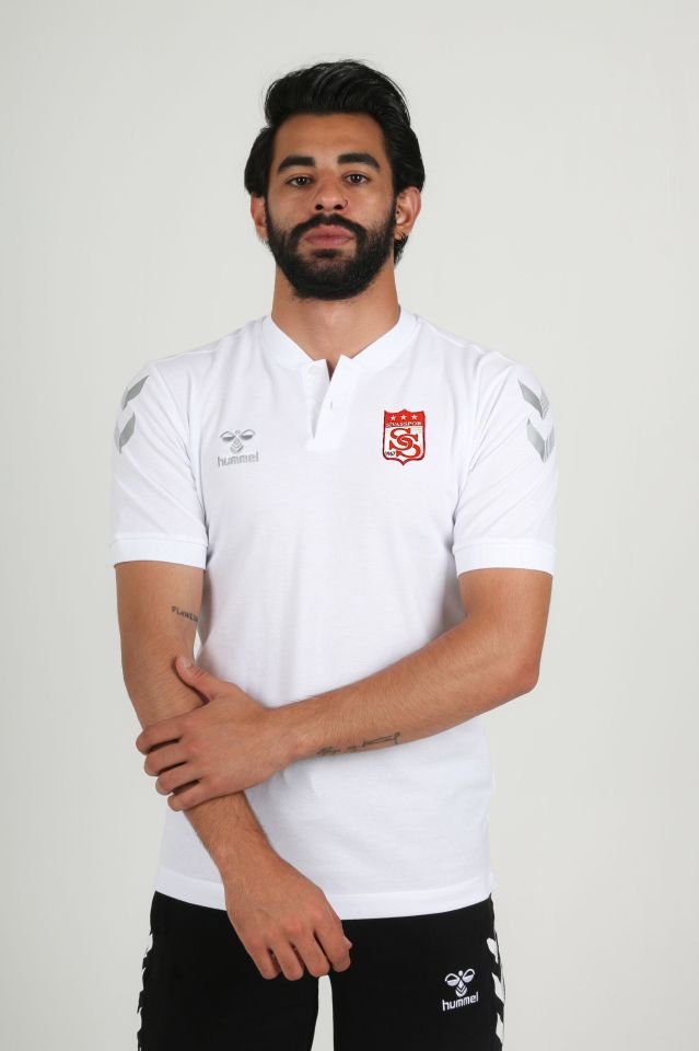 Armin Pamuklu Bebe Yaka Tişört Beyaz Sivasspor