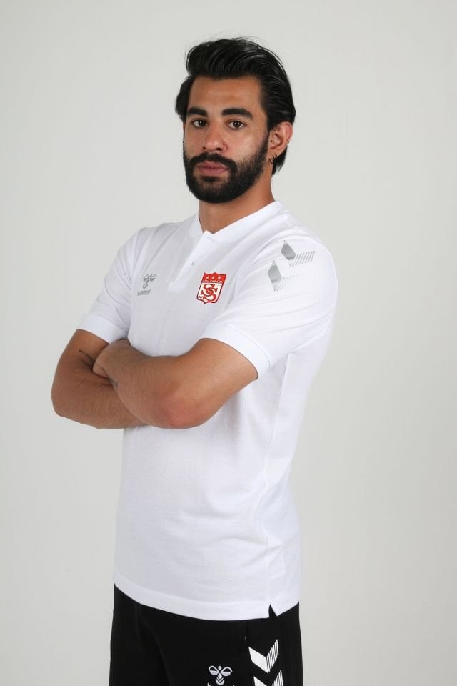 Armin Pamuklu Bebe Yaka Tişört Beyaz Sivasspor