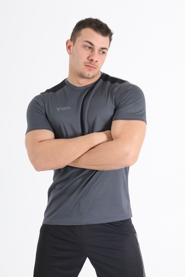Mets Strike Antrenman T-Shirt Antrasit