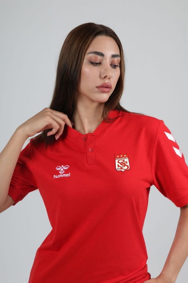 Armin Pamuklu Bebe Yaka Tişört Kırmızı Sivasspor